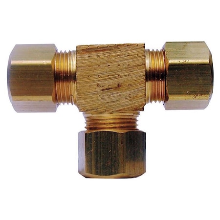 Homeplus+ ATC 1/2 in. Compression X 1/2 in. D Compression Yellow Brass Tee 6JC126310701019